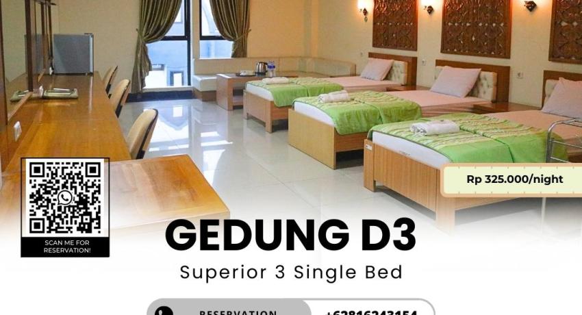 Superior 4 Single Bed - Gedung D3