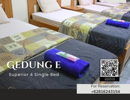 Standar 4 Single Bed - Gedung E