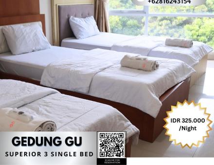 Superior 3 Single Bed - Gedung Utama